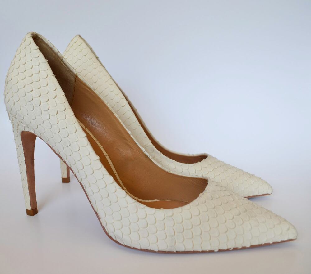 Cecelia New York Embossed Leather Stiletto Pump Size 9.5